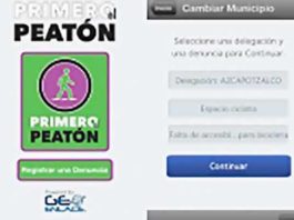 Presentan app peatonal para denunciar irregularidades en el D.F. App Peatonal