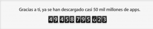 Apple premiará con 10,000 dólares a la descarga 50,000 millones 1 contador apple store