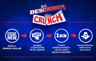 Enjambre lanza su nuevo álbum discográfico a través de un chocolate 1 descarga-crunch