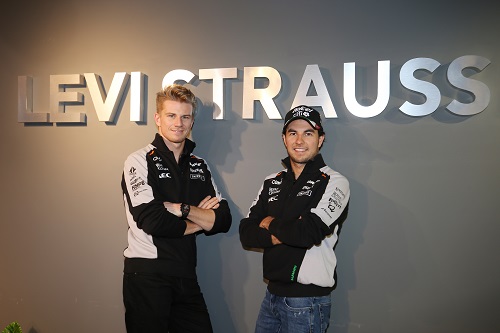 Levi's se asocia con Sahara Force India 1 checo nico levis