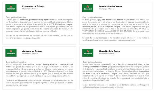Heineken te lleva a trabajar ¡a la Champions League! 1 vacantes-champions-league
