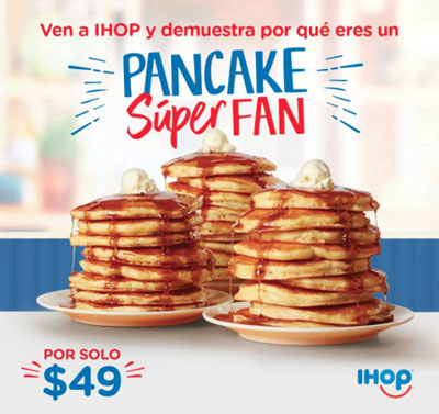 promoción pancakes IHOP