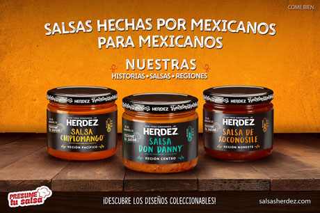 Herdez festeja el mes patrio con el lanzamiento de sus salsas regionales salsas ganadoras Presume tu Salsa