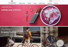 sitio de e-commerce Victorinox