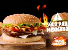 Mango Habanero King, la nueva hamburguesa de Burger King sólo para mexicanos hamburguesa Mango Habanero King