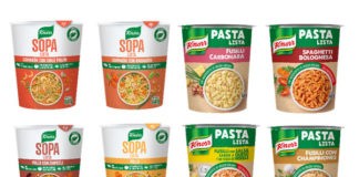 sopas y pastas instantáneas Knorr