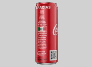 Coca-Cola da las gracias en una lata edición especial gracias Coca-Cola lata edición especial