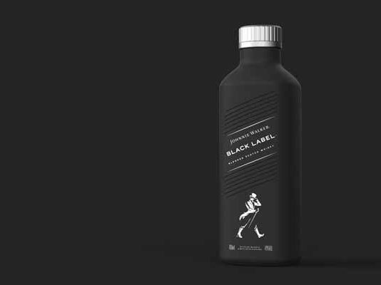 Johnnie Walker botella papel