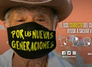 Lanzan campaña “Así se usa” para promover el uso correcto del cubrebocas campaña Así se usa el cubrebocas