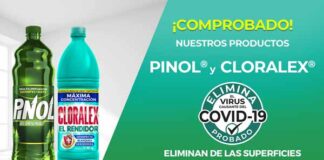 Cloralex y Pinol Sars-Cov-2