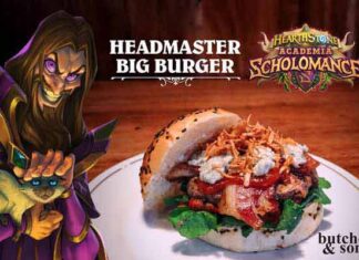 Blizzard Entertainment y Butcher & Sons crean la Headmaster Big Burger Blizzar Headmaster Big Burger