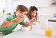 importancia del desayuno en niños