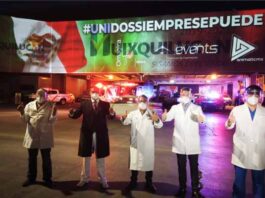 Videomapping en sitios históricos para apoyar a los héroes de la pandemia videomapping proyectores Epson