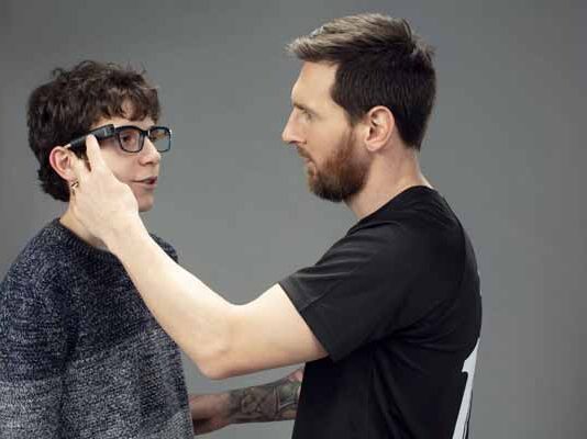 Lionel Messi discapacidad visual