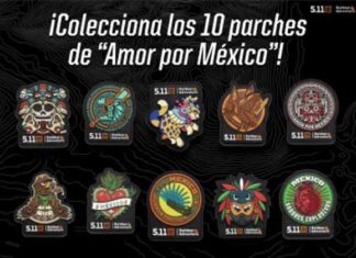 parches Amor por México 5.11 Tactical