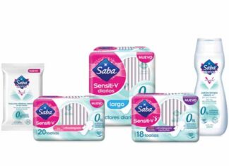 Saba lanza nueva gama de productos Sensiti-V para la piel íntima sensible Saba Sensiti-V