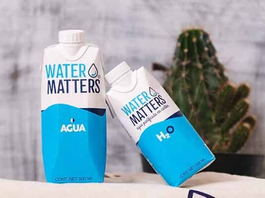Water Matters, primer agua mexicana envasada en cartón Water Matters