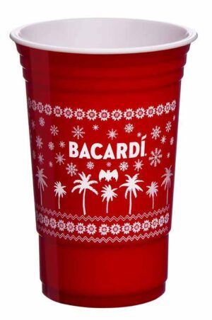 vaso navideño Bacardi