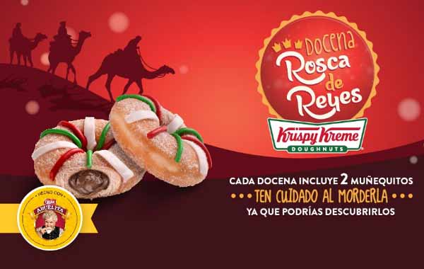 rosca de reyes Krispy Kreme