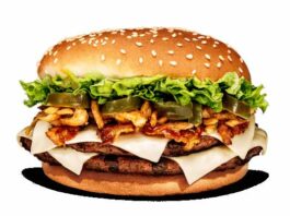 Guacamole Crunch King resalta el sabor del aguacate mexicano hamburguesa Guacamole Crunch King