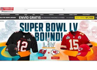 TiendaNFL.com.mx ofrece productos con licencia de la NFL lanzamiento TiendaNFL.com.mx