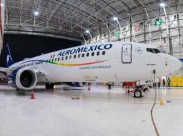Aeroméxico vuela con los colores del Orgullo avión de Aeroméxico con colores del Orgullo