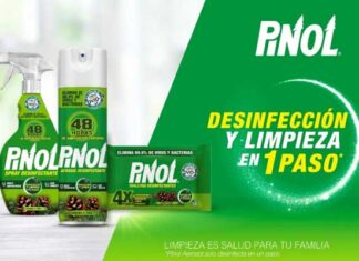 Pinol Desinfectante brinda desinfección y limpieza en un solo paso productos Pinol Desinfectante