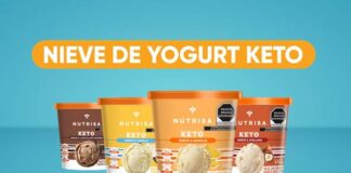 nieve de yogurt keto Nutrisa