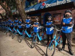 Domino's utiliza bicicletas eléctricas ElectroBike