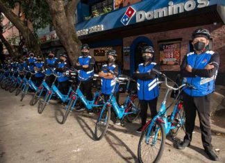 Domino's utiliza bicicletas eléctricas ElectroBike