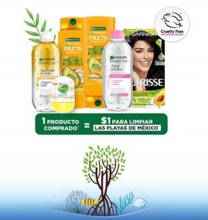 limpiar playas Walmart y Garnier