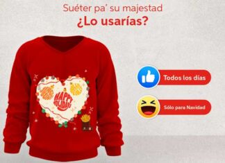 Burger King y DiDi Food regalarán ugly sweaters de edición limitada Burger King y Didi Food ugly sweaters