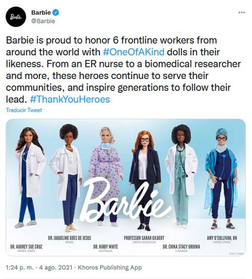 Barbie mujeres Covid-19