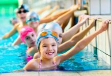 natación para niños en invierno