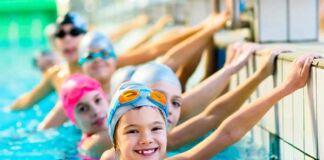 natación para niños en invierno