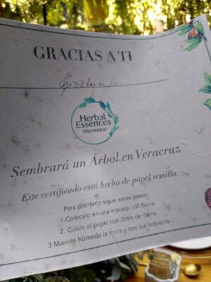 sembrar un árbol Herbal Essences