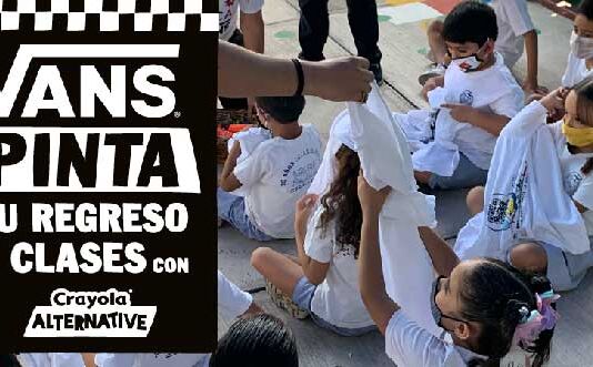 Vans se asocia con Crayola y Fundación Educa en pro de la educación alianza Vans y Crayola