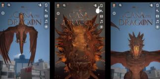 realidad aumentada House of the Dragon Snapchat