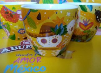 Chocolate Abuelita lanza tazas conmemorativas Unidos por Amor a México 2022 tazas Chocolate Abuelita 2022