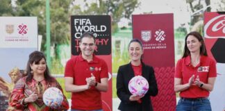 trofeo Copa Mundial en Iztapalapa