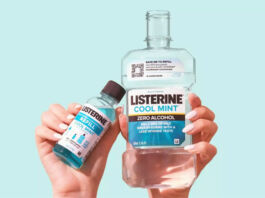 botellas plástico PCR Listerine