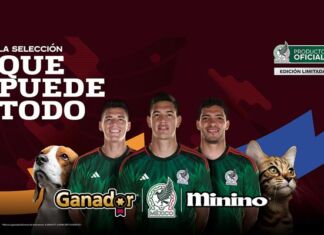 Minino y Ganador patrocinadores Selección Mexicana
