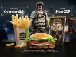 Burger King celebra el lanzamiento de Call of Duty: Modern Warfare II con combo especial Call of Duty Modern Warfare II