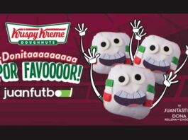 Regresa la dona de Juan Fútbol a Krispy Kreme para el Mundial de Qatar 2022 dona Juan Fútbol Krispy Kreme
