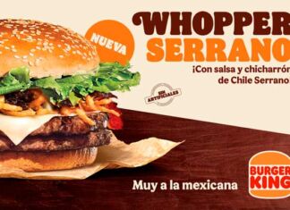 Whopper Serrano, la hamburguesa de Burger King con todo el sabor mexicano Whopper Serrano Burger King