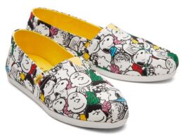 Snoopy y su pandilla quedan plasmados en la colección TOMS x Peanuts colección Toms x Peanuts