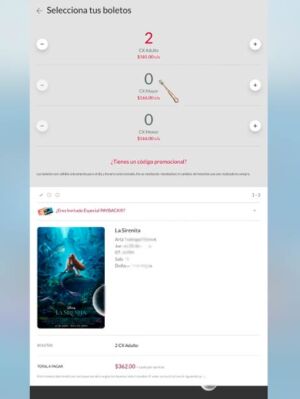 preventa La Sirenita en Cinemex