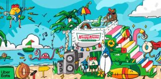 Saborea el verano Uber Eats y Krispy Kreme