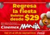 Regresa la fiesta a Cinemex con la Cinemex Manía promoción Cinemex Manía