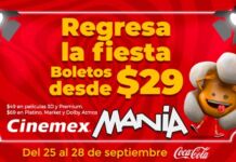 promoción Cinemex Manía